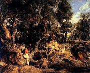 Peter Paul Rubens Wild-Boar Hunt Spain oil painting artist